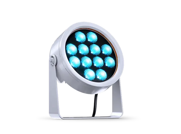 DTS DOCTUS 12 Sølv IP65 RGBW LED spot narrow 
