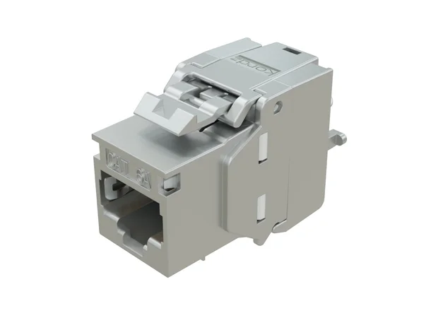 Kordz Cat6A Shielded Keystone RJ45 23AWG, metallic, easy to terminate 