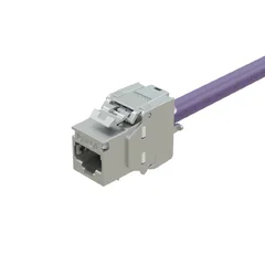 Kordz Cat6A Shielded Keystone RJ45 23AWG, metallic, easy to terminate