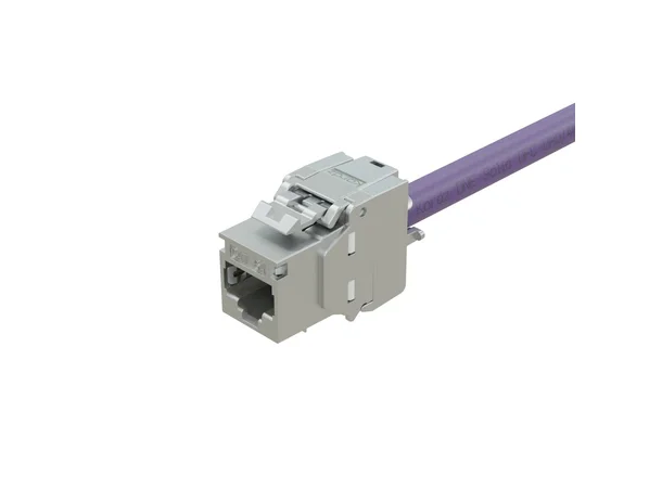 Kordz Cat6A Shielded Keystone RJ45 23AWG, metallic, easy to terminate 