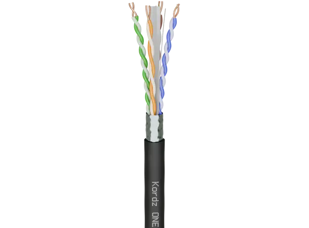 Kordz ONE Cat6A F/UTP Network Cable 152M Cat6A F/UTP, 23AWG, CPR Dca LSZH, BK 