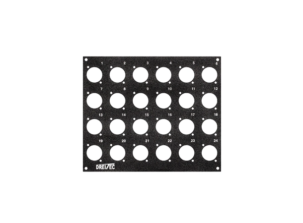 PROkabel Frontplate 24/0 D-Typ 4HEx3BE 19" modulsystem 