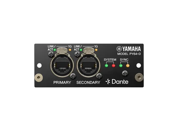 Yamaha DM7 PY64-D 64 x 64 Dante Card with SRC 
