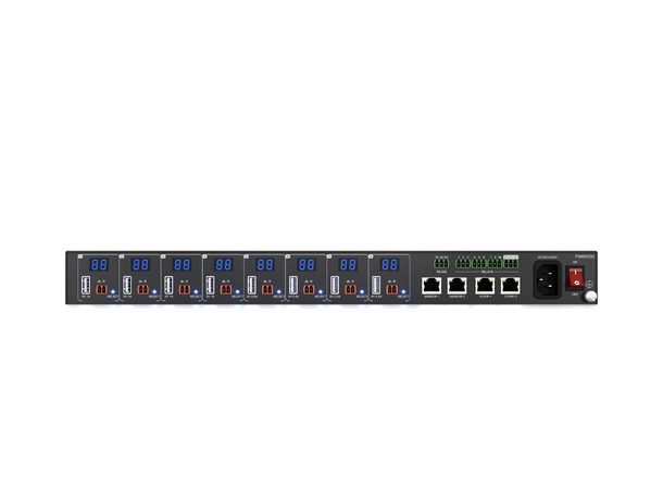 Blustream PWR8VDC 8 Port Managed Phoenix Outlet-level metered and Low Voltage PDU 