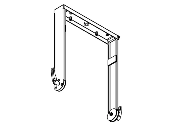 Coda Audio H10V U-bracket Install vertical bracket for HOPS10i 