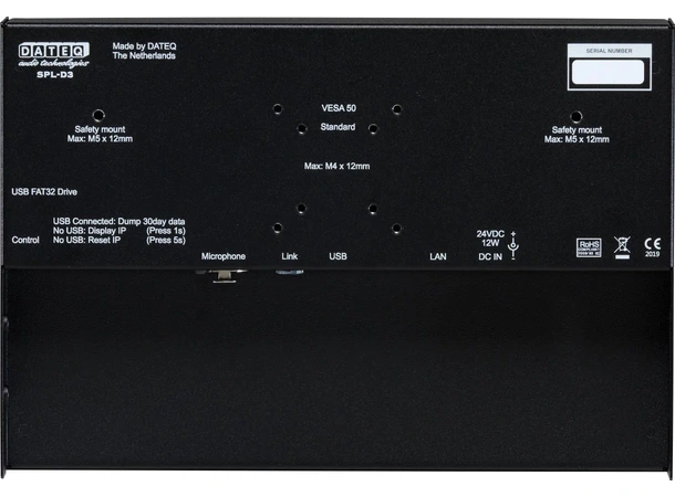 Dateq SPL-D2 DISPLAY Sound pressure meter 
