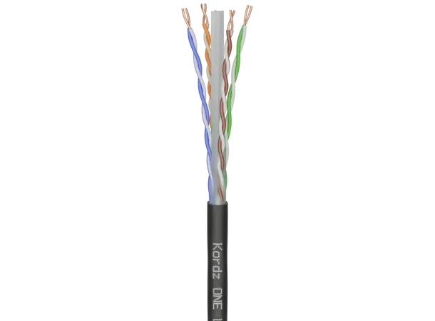 Kordz ONE Cat6 U/UTP Outdoor 305M Cat6 U/UTP Cable, 24AWG, UV resis. PE 