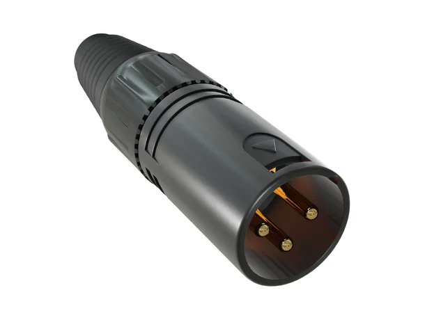 Kordz ONE XLR Connectors Male 3-Pin XLR, black, gold-plated, 10pcs 