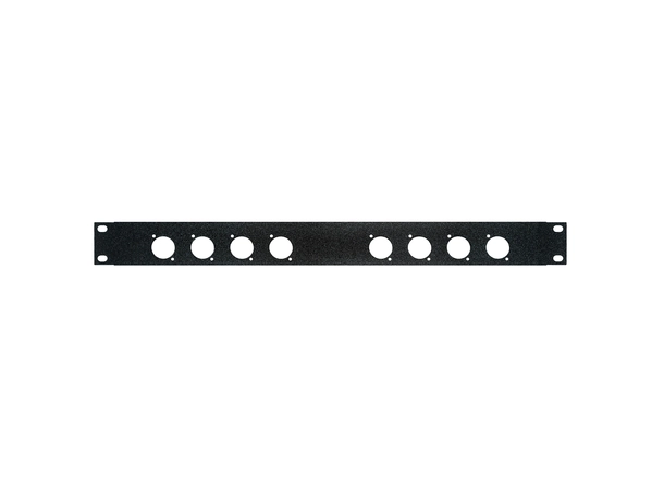 PROkabel 19" Rackpanel stanset 8xD-hull til 19" Racksystem 