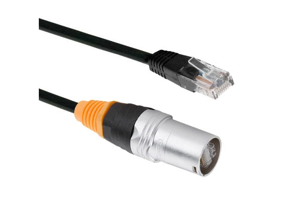 ADJ CAT6IP16FC 5,0m CAT6 IP65 Locking RJ45 to standard RJ45 