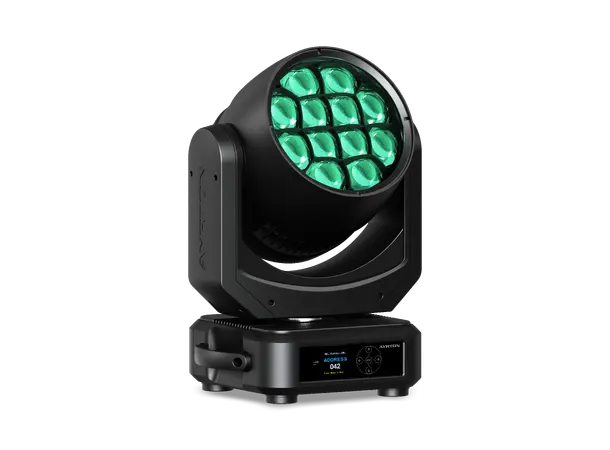 Ayrton NANDO 502 Wash IP65 - CRI>86 15 Kg, 12x40W, 3.5°-53°,11' Lumen, RGBL 