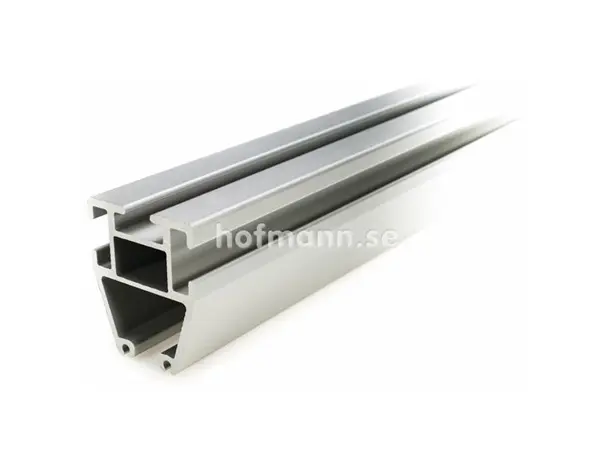 H-Track Rett skinne heavy duty, 6100mm Sølv eloksert 