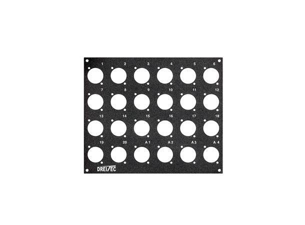 PROkabel Frontplate 20/4 D-Typ 4HE/3BE 19" modulsystem 