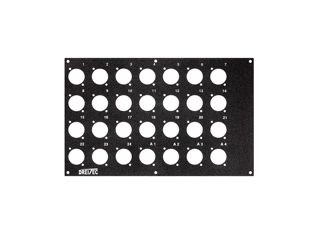 PROkabel Frontplate 24/4 D-Typ 4HEx4BE 19" modulsystem 