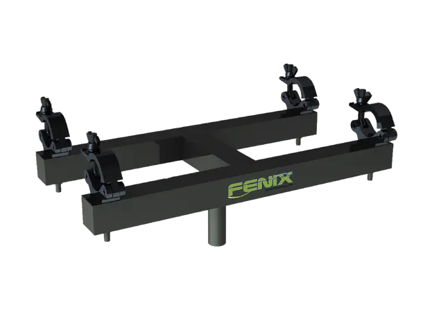 Fenix "H"-shaped stand for truss MEGARA / ELV Series. Black 