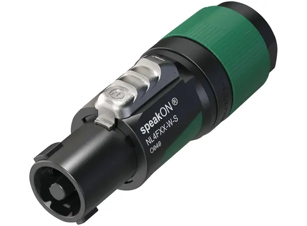Neutrik NL4FXX-W-S Speakon plugg 4P Skru 6-12mm Hun 