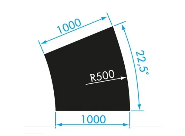 Stagedex Basicline deck R500 22,5 DGR Black coated 16 stk. 