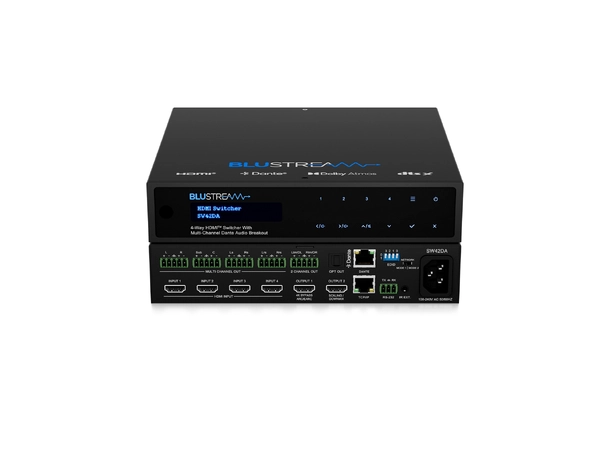 Blustream SW42DA HDMI Switch 4 x HDMI, 4K UHD, Multichannel Audio 