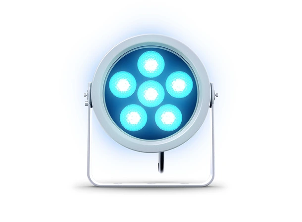 DTS DOCTUS 6 Sølv IP65 RGBW LED spot narrow 