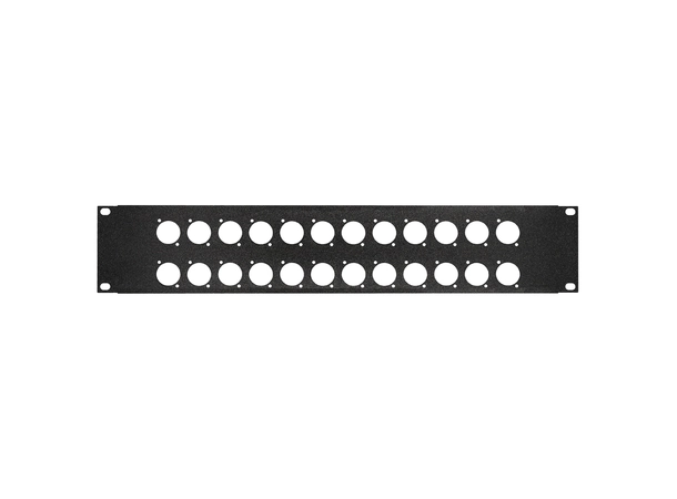 PROkabel 19" Rackpanel stanset 24xD-hull til 19" Racksystem 