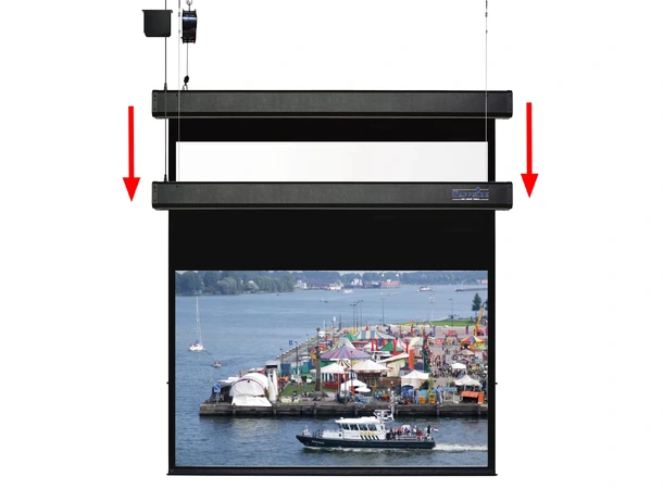 Sapphire 16:10 Smart Move Lerret Motorisert dobbelkassett 4m bredde 