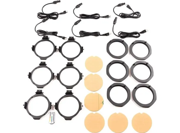 ADJ ElectraPix Par 7 Pak Black 90W, IP65, 2.300-9.900K, 17º Beam Angle 