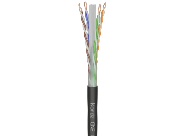 Kordz ONE Cat6 U/UTP Direct Burial 305M Cat6, 24AWG, UV resis. PE, gel-filled 