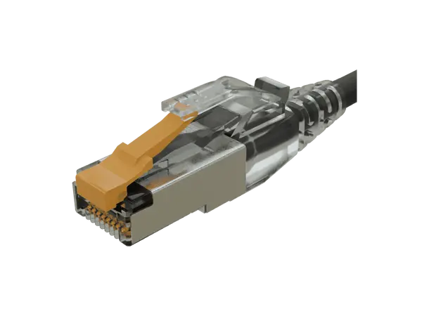 Kordz PRS-SCRJ Cat6A Shielded RJ45 Crimp Connector, 28AWG, clear, 100 pcs 