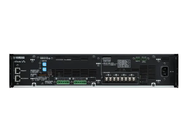 Yamaha XMV4140-D Dante  Multichannel Amp 4x140W @8/4Ohm. 2x280W m/Dante 
