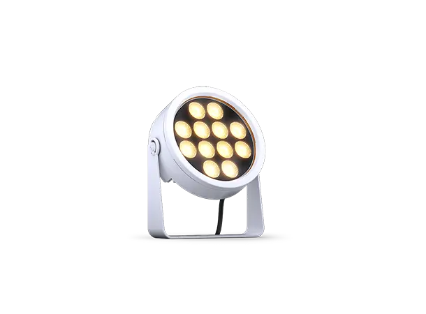DTS DOCTUS 12 WH Sølv 4000k IP65 Cold LED spot narrow 