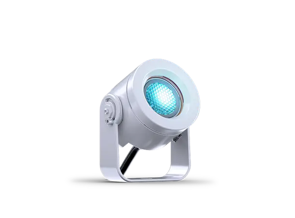 DTS DOCTUS 1 Sølv IP65 RGBW LED spot narrow 