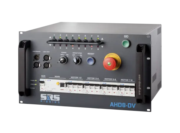 SRS AHD8-DV-CEE in: CEE32A/5p 6U, DV digi controller, out: 8xCEE16/4p 