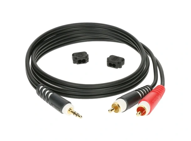 Klotz Y-kabel, St.minijack - 2xPhono 3 meter 