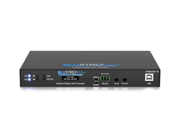 Blustream IP300UHDA-TX Multicast UHD Tx Dante AV-A IP Multicast Transmitter 