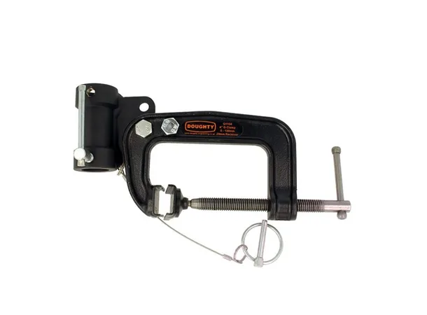 Doughty G1104 G CLAMP 100mm WITH DUAL POSITION 29mm RECEIVER 