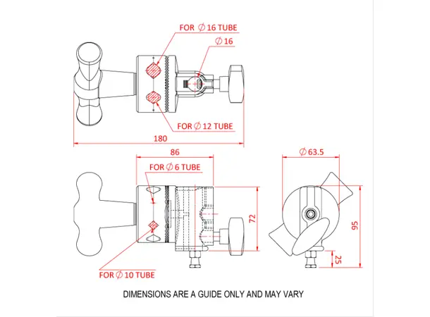 Doughty G1221 SNAP-IN GRIPHEAD 65mm 