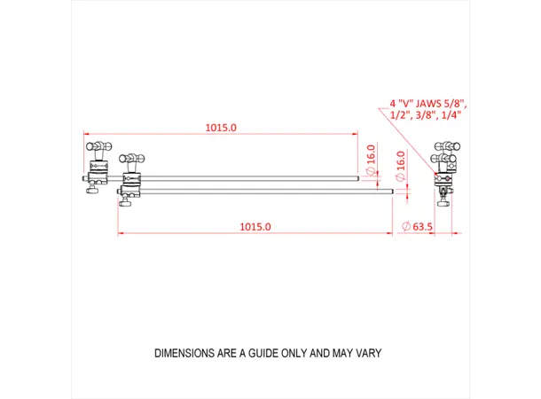Doughty G1240 DOUBLE EXTENSION 20" WITH TWO GOBO HEADS 