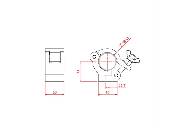 Doughty T58780 STANDARD SIDE ENTRY DOUGHTY CLAMP 