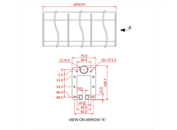 Doughty T63708 SIX TRACK 1 METRE STRAIGHT TRACK SECTION 