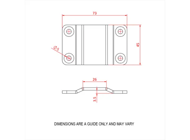 Doughty T66300 PELMET SOCKET 