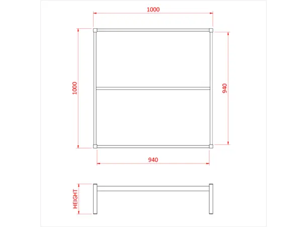 Doughty T76000 EASYDECK STANDARD 1 METRE MODULE (250mm) 