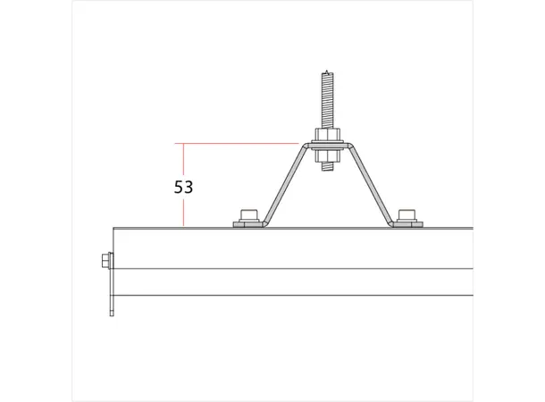 Doughty T81150 DOUGHTY RAIL - 50MM TOP HAT 