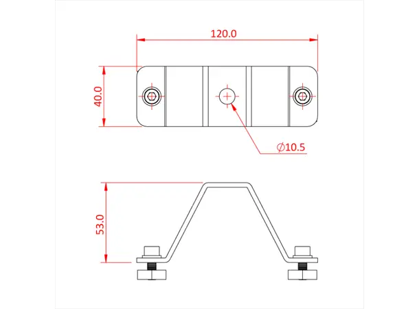 Doughty T81150 DOUGHTY RAIL - 50MM TOP HAT 