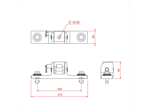 Doughty T85880 SPACE SAVER OMEGA - MARTIN - 106MM CTRS 