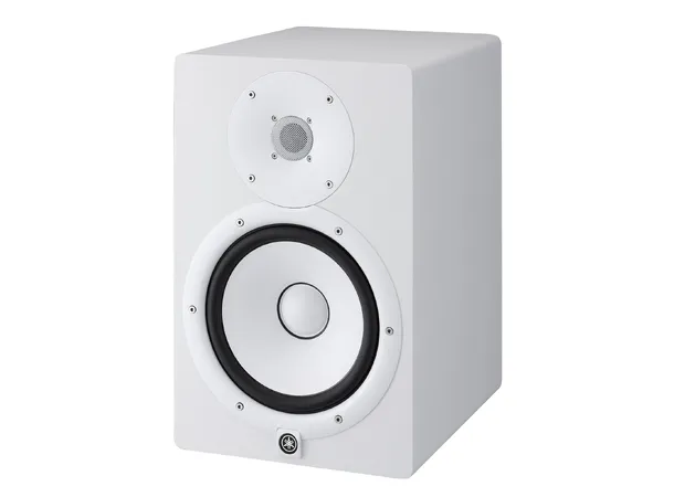 Yamaha HS8W 2-way bi-amp speaker, 8" / 1", White 