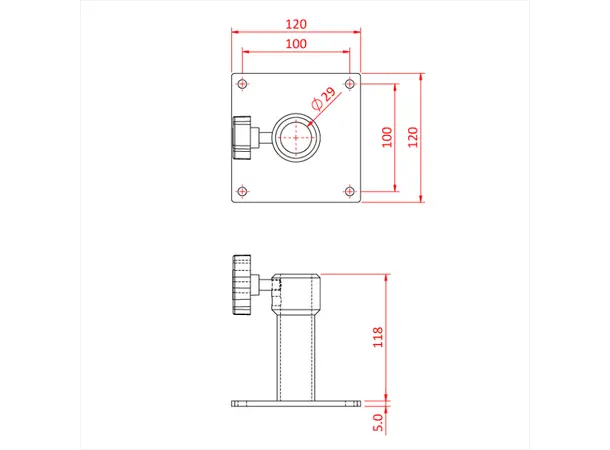 Doughty G1129 JUNIOR WALL PLATE 