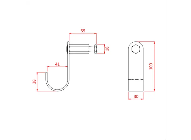 Doughty G1175 SNAP-IN SWIVEL/C HOOK 