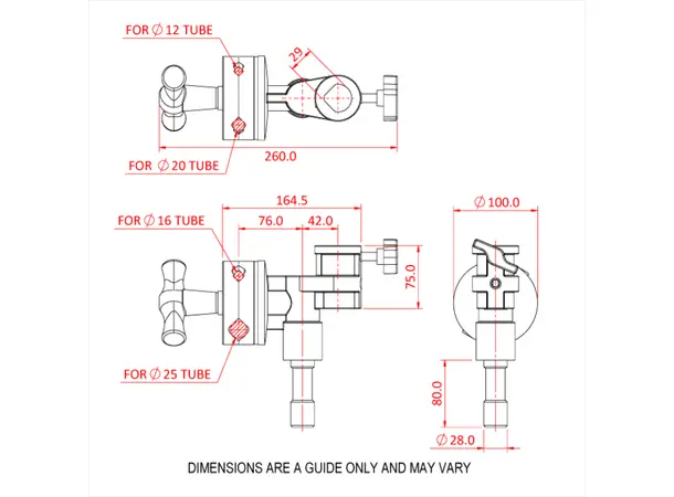 Doughty G1200 GRIPHEAD (LARGE 115mm) (polished) 