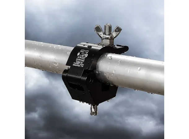 Doughty HOOK CLAMP, Black STAINLESS STEEL FIXINGS 