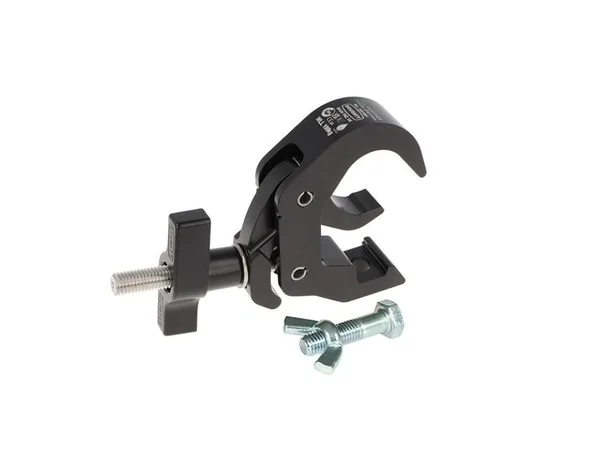 Doughty SLIMLINE QT HOOK CLAMP, Black STAINLESS STEEL 